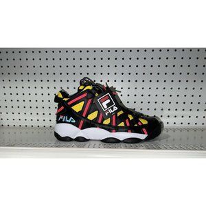 FILA Stackhouse Spaghetti Mens Basketball Shoes Size 11.5 Black Yellow Pink Blue